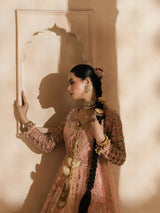 Full-length embroidered Peshwas for wedding celebrations