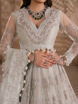 pearl grey embroidered lehenga for weddings and engagement ceremonies