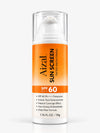 Aizal Tinted Brightening Sun Screen SPF 60 PA+++ in a 50g orange and white pump bottle.