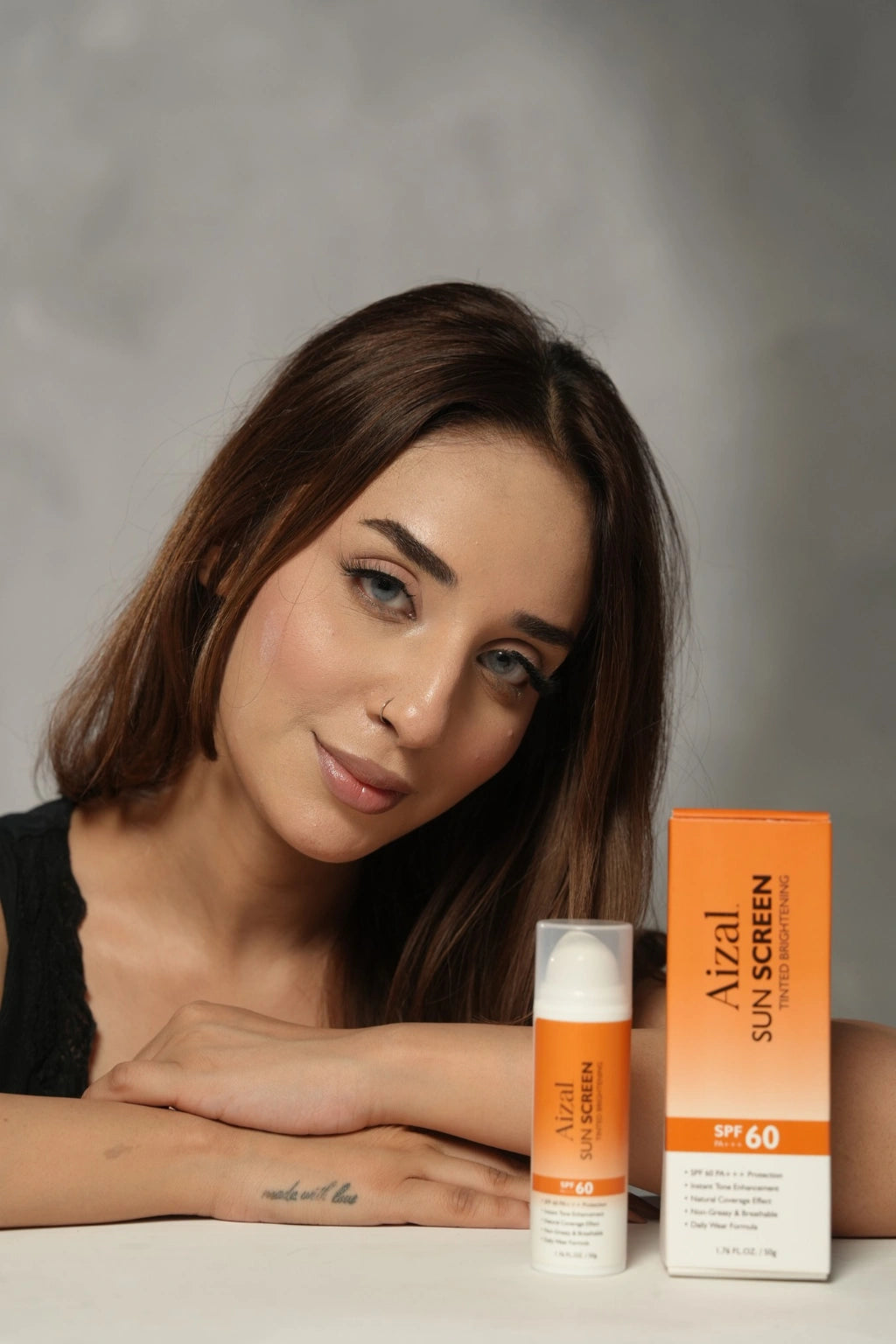 Acne Care & Repair Bundle by Aizal. featuring three skincare products for acne care, daily sun protection, and skin repair.