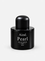 Aizal Pearl Eau de Parfum 100ml black perfume bottle with a rounded black cap