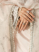  Elegant blush pink Pakistani outfit for weddings, parties, and festive occasions.
